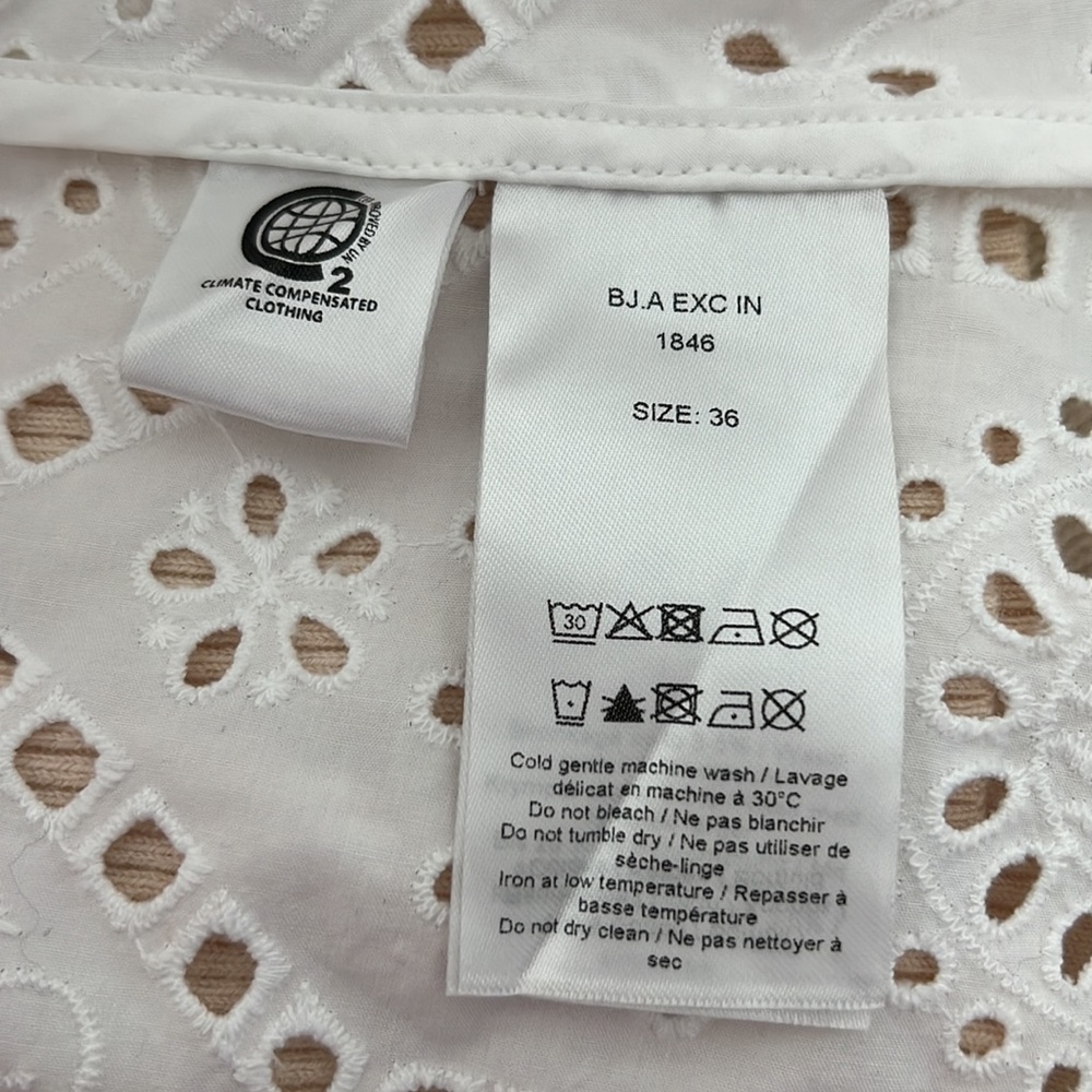 Ganni- White Eyelet Embroidery With Billowy Sleev… - image 7